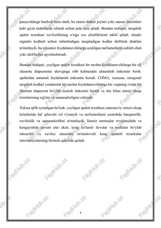 yniqsa simli infratuzilmani o'rnatish amaliy bo'lmagan yoki qimmatga tushishi mumkin bo'lgan uzoq yoki kam ta'minlangan hududlarda. sun'iy yo'ldosh aloqasi, uyali aloqa tarmoqlari va tarmoq tarmoqlari kabi texnologiyalar an'anaviy simli infratuzilmaga kirish imkoniyati cheklangan hududlarga ulanishni ta'minlaydi. 6. narsalar interneti (iot) : simsiz aloqa tizimlari milliardlab o'zaro bog'langan qurilmalar va sensorlar o'rtasida ulanish imkonini beruvchi narsalar interneti (iot) ning asosini tashkil qiladi. iot ilovalari turli sohalarni qamrab oladi, jumladan, aqlli uylar, sanoat avtomatizatsiyasi, sog‘liqni saqlash, qishloq xo‘jaligi va aqlli shaharlar, samaradorlik, qulaylik va barqarorlikni oshiradi. 7. raqamli inklyuziya : simsiz aloqa tizimlari raqamli tafovutni bartaraf etish va xizmat ko'rsatilmagan aholiga ma'lumot va xizmatlardan foydalanishni ta'minlash orqali raqamli inklyuziyani targ'ib qiladi. mobil keng polosali va simsiz internet xizmatlari qishloq joylarida, rivojlanayotgan hududlarda va marginallashgan jamoalarda aholiga raqamli iqtisodiyotda ishtirok etish, ta’lim resurslaridan foydalanish va ularning hayot sifatini yaxshilash imkonini beradi. 8. innovatsion ilovalar : simsiz aloqa tizimlari innovatsiyalarni boshqaradi va yangi ilovalar …