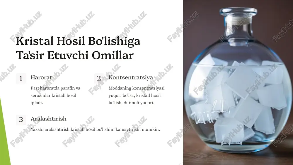 maxsulot tarkibidagi kristal hosil qilinishi - Page 4