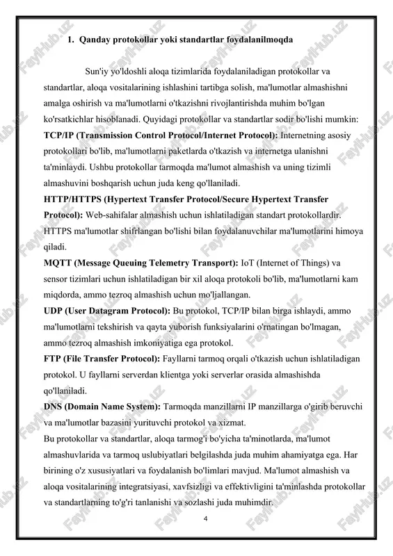 mkinmi yoki yo'qmi. avtorizatsiya boshqaruv tizimlari foydalanuvchiga xususiyatlarni, imkoniyatlarni va huquqlarni taqsimlash uchun ishlatiladi. agar autentifikatsiya foydalanuvchi identifikatsiyasini tasdiqlash bo'lsa, avtorizatsiya foydalanuvchi tomonidan amalga oshiriladigan amallarni cheklash uchun kerak bo'ladi. shunday qilib, autentifikatsiya foydalanuvchi kimligini tasdiqlash, avtorizatsiya esa foydalanuvchiga ma'lumotlarga kirish huquqini ta'minlashda ishlatiladi. bu protsesslar ma'lumotlarni himoya qilish va xavfsizlikni ta'minlashda katta ahamiyatga ega. shifrlash: ma'lumotlarni shifrlash yordamida himoya qilish. bunda, ma'lumotlar o'girilgan va yuborilgan vaqtida shifrlanadi va bu ma'lumotni faqat tashqi tomonlar tushunsa ham o'qiy olmaydi. ssl/tls shifrlash protokollari ko'p tarmoqlarda qo'llaniladi. xavfsizlik sozlashlari: tizimda xavfsizlikni ta'minlash uchun zarur bo'lgan sozlashlar o'rnatilishi. bu, to'g'ridan-to'g'ri tarmoq tizimining xavfsizligini ta'minlash, tizim uchun ko'rsatkichlarni sozlash, xavfsizlik holatlarini monitoring qilish kabi amallarni o'z ichiga oladi. xavfsizlik sozlashlari, sun'iy yo'ldoshli aloqa tizimlarida xavfsizlikni ta'minlash uchun kerak bo'lgan sozlovlar, sozlashlar va amallar jamiyatini ifodalaydi. bu sozlashlar tizimda xavfsizlikni ta'minlash, ma'lumotlarni himoya qilish, xavfsizlikni boshqarish va tarmoqda xavfsizlik muammolarini oldini olish uchun kerak bo'ladi. quyidagi …