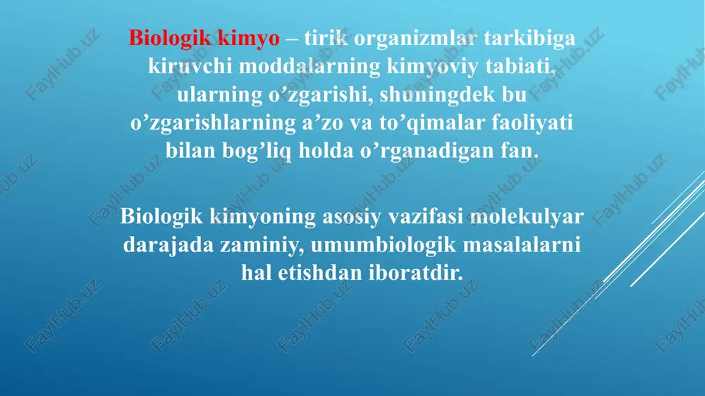 liy - organizmdan suv va natriy ionlarini chiqarishda yetakchidir. shu sababli «kaliyli» parhezlar diurezni kuchaytirishda ishlatiladi. kalsiy - asosan plastik material bo‘lib xizmat qiladi va tayanch to‘qimalarni shakllanishiga xizmat qiladi. u qonning tarkibiy qismi bo‘lib qon ivish jarayonida qatnashadi, muskullar qisqarishida ham muhim ahamiyatga ega. biogen mikroelementlarga temir, rux, mis,kobalt, ftor, yod, marganets va boshqalar kiradi. yod - asosan qalqonsimon bezda 20-40 mg% tashkil etadi va tiroksin hamda triyodtironing tarkibiga kiradi. uning yetishmovchiligi endemik buqoq rivojlanishiga olib keladi. temir - xromoproteinlar tarkibiga kiradi. masalan: gemoglobin, mioglobin, sitoxromlar, katalaza va glutationperoksidaza fermentlari va boshqalar. uning yetishmasligi kamqonlikka olib keladi. marganets - elementining yetishmasligi generativ funksiyalarning buzilishiga sabab bo‘ladi. bunda gipogalaktiya, homilaning surilishi, urug‘donlar degeneratsiyasi kuzatiladi. mis - yetishmasligi mikrotsitar normoxrom anemiyaga, nafas olish zanjirida sitoxrom s va sitoxromoksidaza fermentlari miqdorining kamayishiga olib keladi. rux- yetishmasligi pubertat davrida o‘sish va rivojlanishning susayishiga sabab bo‘ladi. bunda ikkilamchi jinsiy a’zolar rivojlanishi sekinlashadi. ftor - …