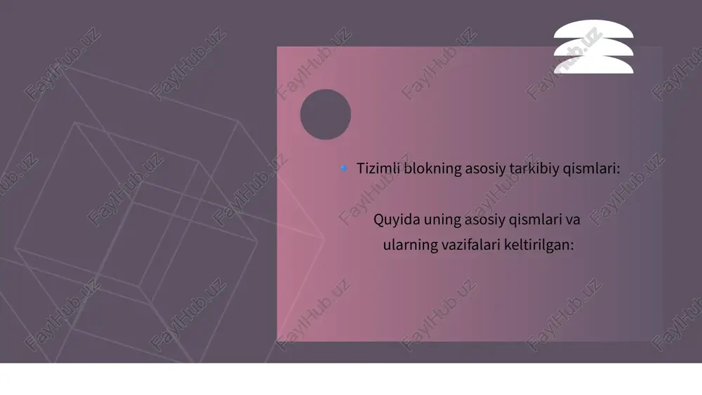 tizimli blok va uning tarkibiy elementlari - Page 4