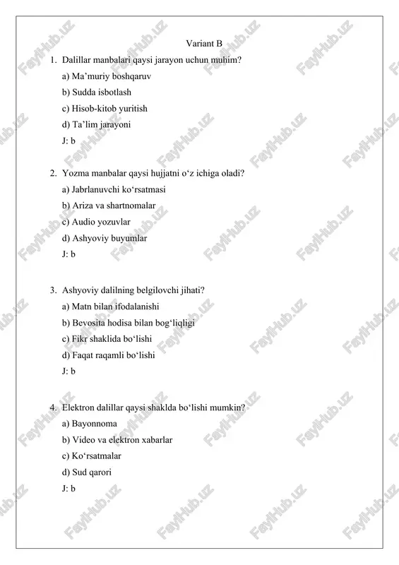 dalillar manbalarining tushunchasi va turlari - Page 4