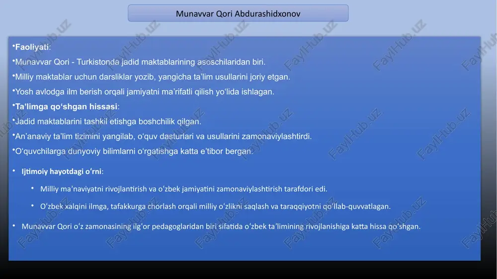 jadidmaʼrifatparvarining oʻlka ijtimoiy- maʼnaviy hayotida tutgan oʻrni - Page 4