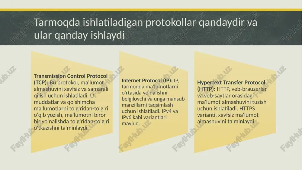 ma'lumotlar shifrlash va unshifrlash texnologiyalari foydalaniladi. tls (transport layer security) yoki ssl (secure sockets layer) kabi kriptografiya protokollariga asoslangan xavfsizlik tuzilmalari, ma'lumotlar almashuvi orqali yetkazib berishni himoya qilishda ishlatiladi. tarmoq monitoringi: tarmoqni nazorat qilish va monitoring qilish tarmoq xavfsizligini ta'minlashda katta ahamiyatga ega. tarmoqdagi faoliyatni kuzatib borish, oddiy uskunalarni yoki yo'lovchilarni aniqlash va abnormal amallarni nazorat qilish orqali xavfsizlikni ta'minlash mumkin. dastur dastlabki kirish (zero trust model): bu modelda, har bir foydalanuvchi, qurilma yoki tarmoqqa kirishda autentifikatsiya qilinishi kerak. dastlabki kirishni nazorat qilish, foydalanuvchilar, qurilmalar va tarmoq ichidagi ma'lumotlarga yetishishni cheklash uchun katta ahamiyatga ega. xodimlar va foydalanuvchilar uchun ta'limot: hujumlar va xavfsizlik yo'nalishidagi kamchiliklar aksariyat bilan xodimlar yoki foydalanuvchilar tomonidan yuzaga keladi. xavfsizlikni ta'minlash uchun, xodimlarga va foydalanuvchilarga xavfsizlik sozlamalari, tarmoq xavfsizligi haqida ta'limotlar va tarbiyalash juda muhimdir. ma'lumotlar backupi: tarmoqdagi ma'lumotlarni hujjatlarni regulyar ravishda tanlangan joylarda saqlash, rasm, ma'lumot, va dasturlar kabi qadriy hujjatlarni yo'l qo'yish va hujjatlarni …