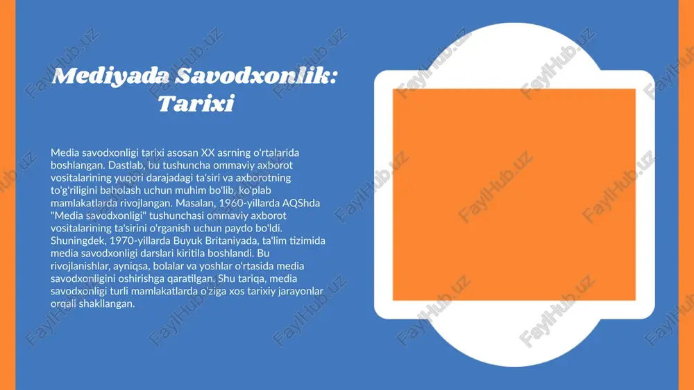 axborotning ishonchliligini baholash va to'g'ri qarorlar qabul qilishda muhim rol o'ynaydi. axborot savodxonligining foydalari axborot savodxonligi shaxsiy rivojlanish uchun muhimdir. u foydalanuvchilarga axborot manbalarini samarali izlash, o'rganish va ulardan foydalanish imkonini beradi. shu bilan birga, bu jamiyatda axborotga asoslangan qarorlar qabul qilishni rag'batlantiradi, natijada iqtisodiy va ijtimoiy taraqqiyotga hissa qo'shadi. photo by altumcode on unsplash o'zbekistonda axborot savodxonligi o'zbekistonda axborot savodxonligi sohasida bir qator ijobiy o'zgarishlar ro'y bermoqda. davlat siyosati axborot savodxonligini rivojlantirishga qaratilgan ko'plab tashabbuslarni qo'llab-quvvatlamoqda, jumladan, ta'lim tizimida zamonaviy texnologiyalardan foydalanishni kengaytirish. biroq, axborot savodxonligi darajasining oshishi bilan bog'liq bir qancha muammolar ham mavjud. misol uchun, aholi orasida axborot manbalarini to'g'ri baholash qobiliyati hali ham past darajada, shuningdek, ta'lim muassasalarida axborot savodxonligini o'rgatish bo'yicha yetarli resurslar yetishmayapti. o'zbekistonning axborot savodxonligi rivojlanishi global miqyosda e'tiborga sazovor bo'lib, boshqa mamlakatlardagi tajribalar bilan solishtirish orqali yanada samarali strategiyalar ishlab chiqish mumkin. kelajakda axborot savodxonligi rivojlanish tendensiyalari axborot savodxonligi global miqyosda tez …