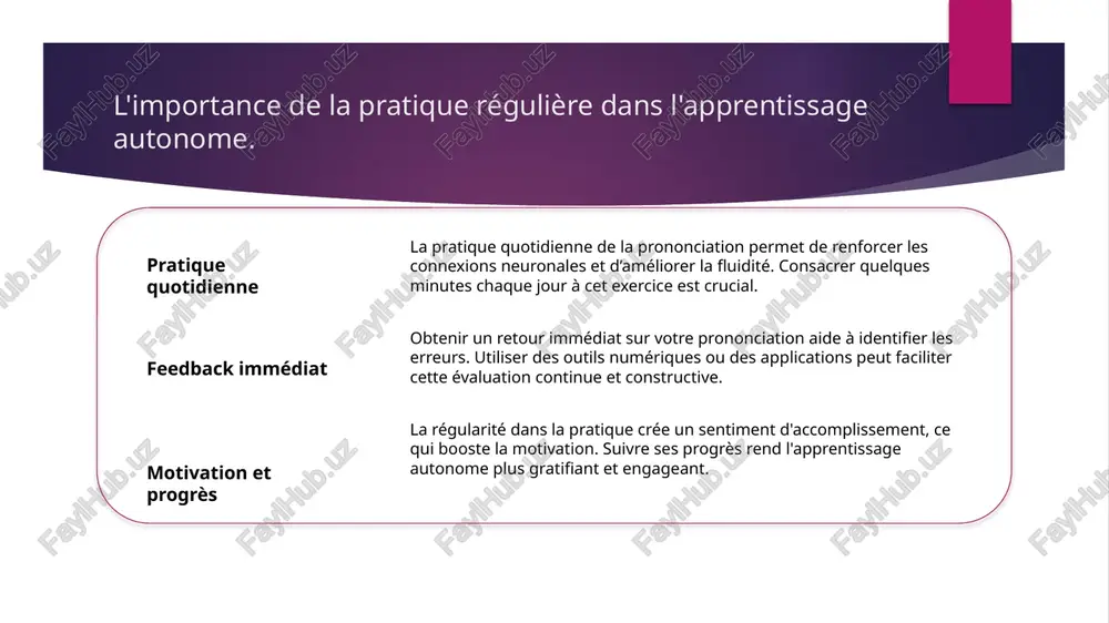i qui mesurent les améliorations phonétiques au fil du temps, aidant à visualiser les progrès réalisés. intégration des réseaux sociaux dans l'apprentissage de la prononciation. 1 plateformes d'échange les réseaux sociaux offrent des plateformes comme facebook et instagram où les apprenants peuvent interagir avec des locuteurs natifs pour améliorer leur prononciation. 2 groupes d'apprentissage rejoindre des groupes dédiés sur des plateformes telles que reddit ou discord permet d'accéder à des ressources et de recevoir des retours constructifs sur sa prononciation. 3 vidéos et défis participer à des défis de prononciation sur tiktok ou youtube encourage l'engagement et permet d'appliquer les techniques apprises tout en s'amusant. les différences phonétiques entre les langues: un défi à relever. variabilité phonétique les langues présentent des sons uniques, comme les voyelles nasales en français. cette diversité phonétique constitue un défi pour les apprenants non natifs. influence des langues les différences phonétiques sont souvent dues à …