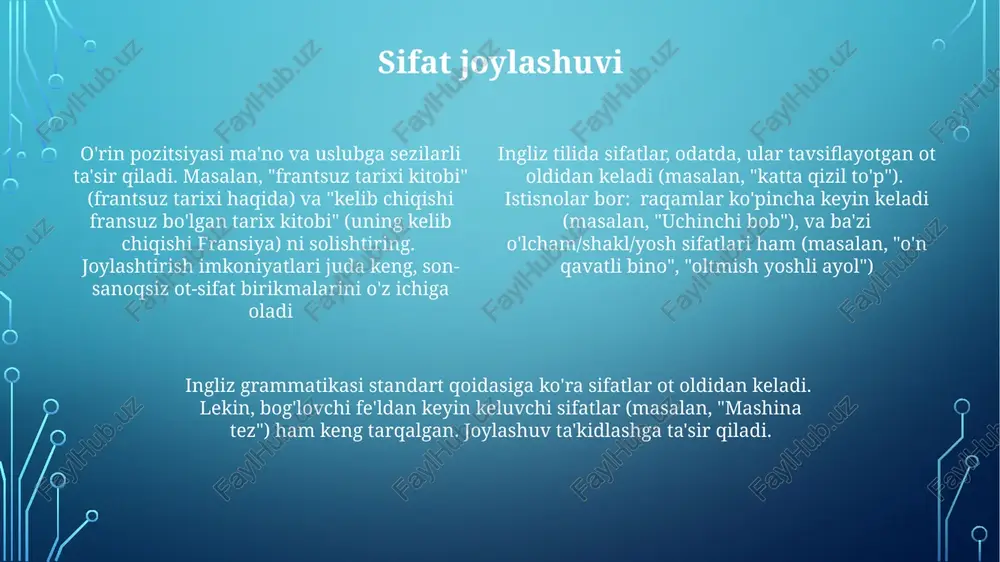 adjectives (sifatlar) - Page 4