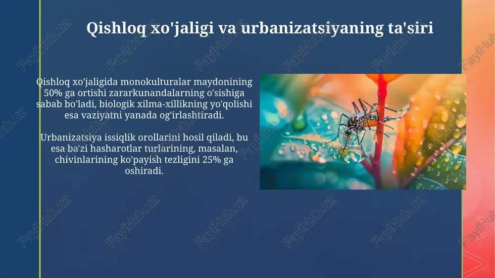 antropogen omillarning hashoratlar tarqalishidagi o'rni - Page 4