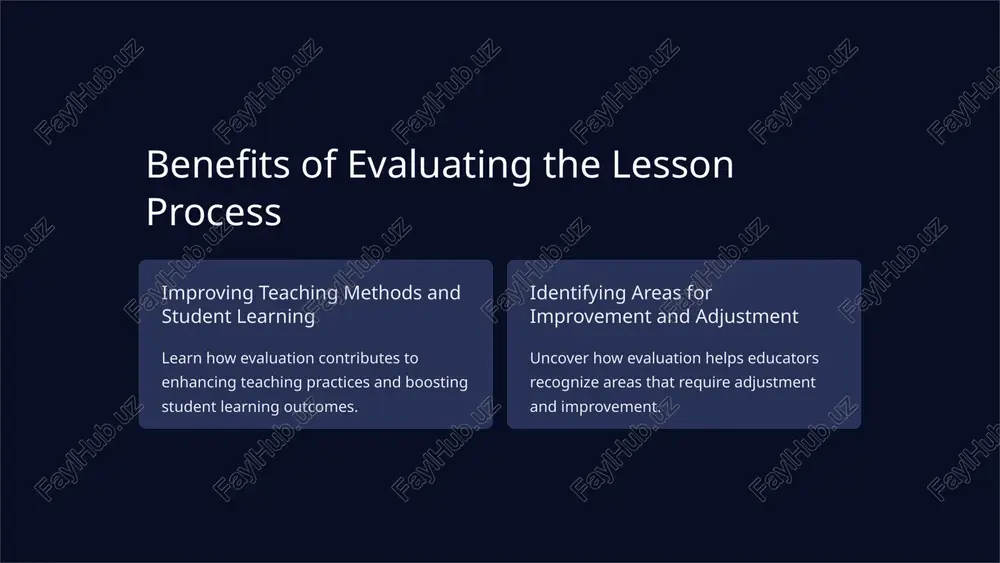 evaluating process of the lesson - Page 4