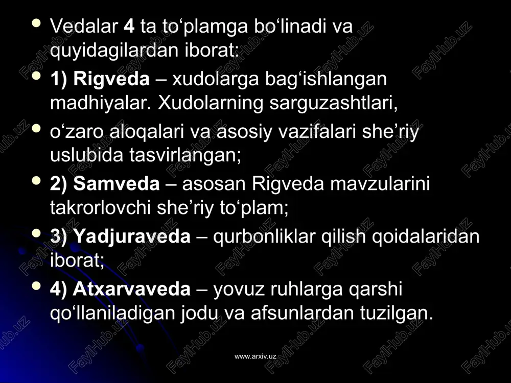 omillar diniy e’tiqodi turlicha bo‘lgan xalqlarning tinch-totuv yashashlariga shart-sharoit yaratgan. ammo yuqoridagi fikrga asoslanib, diniy tizimlar o‘rtasida mintaqada hukmronlik uchun keskin kurash bo‘lmagan, degan xulosaga kelish xatodir. bunday kurash nafaqat diniy tizimlar o‘rtasida, balki bitta diniy tizimdagi xudolar darajasida ham to‘xtovsiz davom etgan. masalaning diqqatga sazovor jihati shundaki, ular o‘rtasidagi keskin raqobat jamiyatda to‘qnashuvlarni, diniy urushlarni keltirib chiqarmagan. buddaviylikning davlat dini sifatida tan olinganligi (miloddan avvalgi iii asr) diniy tizimlar o‘rtasidagi raqobatni susaytirmagan. bu kurash, ayniqsa, braxmanizm va buddaviylik dinlari o‘rtasida murosasiz kechgan. lekin braxmanizm avvalgi holatida qayta tiklanishi mumkin emas edi. natijada braxmanizmning negizida yangi diniy ta’limot – hinduiylik vujudga kelgan. uning shakllanish jarayoni milodiy i asrga kelib yakunlangan va hindistonda keng yoyilishi milodiy iv–vi asrlardagi guptalar imperiyasi davriga to‘g‘ri kelgan. buddaviylik bilan hinduiylikning raqobat kurashi uzoq davom etgan. faqat x asrga kelib, buddaviylik hindistondan uzil-kesil siqib chiqarilgan. yangi dinni «hinduiylik» deb atash viii asrda islom dinining hindistonda yoyilishi …
