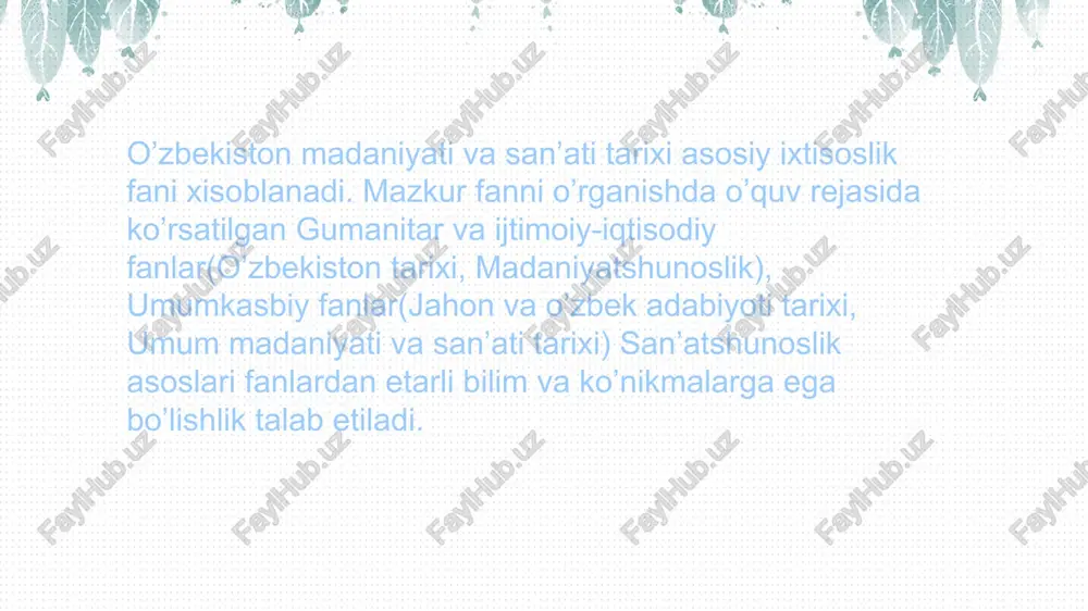 .mavrulov. 3.o'zbekistoning ma'naviyati va san'at tarixi tuzuvchi: a. mansurov. e'tiboriz uchun rahmat. image7.png image5.png image6.png