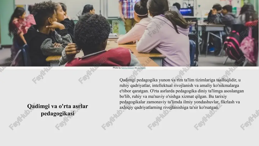jahon pedagogika fanining rivojlanish tarixi bayoni - Page 4
