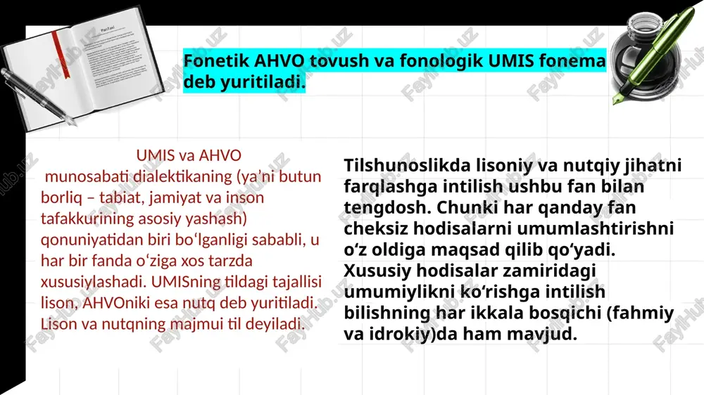 hozirgi o’zbek adabiy tilida lison, nutq va me’yor munosabati - Page 4