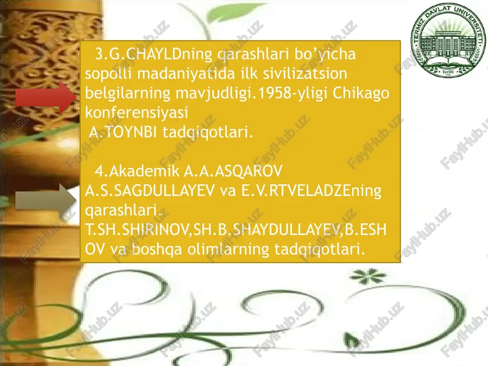 o’zbekiston tarixini o’rganishda sivilizatsion qarashlarning shakllanishi. o’zbekiston tarixini davrlashtirishda sivilizatsion qarashlar. - Page 4