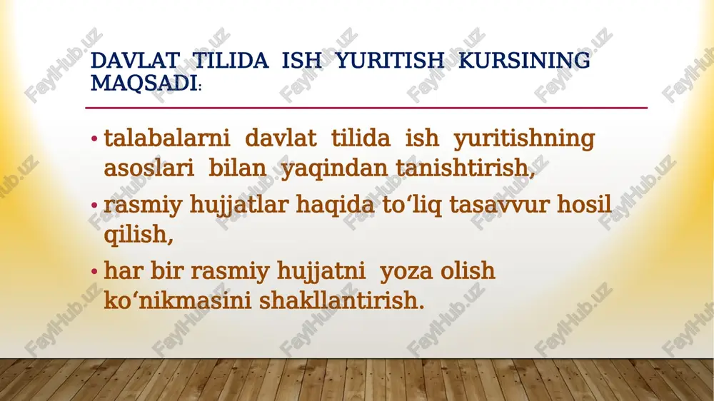 davlat tilida ish yuritish fanining mazmuni - Page 4