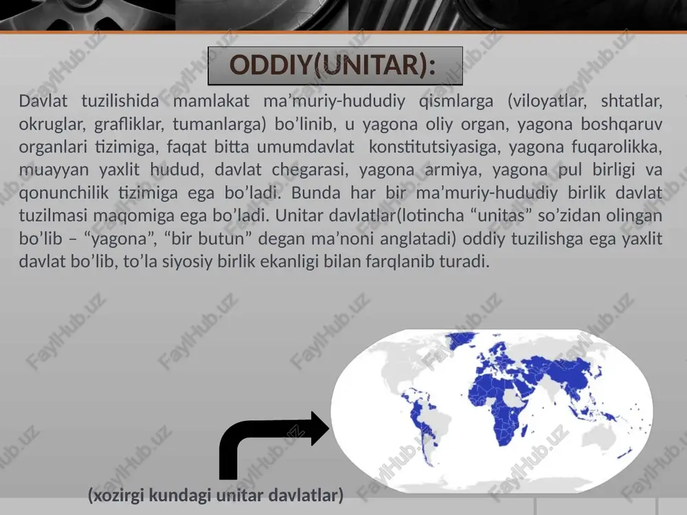 espublika: respublika (lotincha respublisa - xalq ishi) - davlat hokimiyati aholi muayyan muddatga saylab qo’yadigan organlar tomonidan amalga oshiriladigan boshqaruv shaklidir. respublika ham monarxiya singari muayyan tarixiy xususiyatga ega. boshqaruv respublika shaklining bir qancha turlari mavjudligi tarixdan ma’lum. ular quldorlik sharoitlaridayoq namoyon bo’la boshlagan edi. demokratik respublika afina davlatida (eramizgacha v-iv asrlar) mavjud bo’lgan. buni jamiyatning ijtimoiy tarkibi, quldorlikning shu yerga xos xususiyati, ya’ni ozod afinaliklarni qulga aylantirishning istisno etilganligi, quldor jamoalar bo’lganligi, davlat boshqaruvining samarali tizimi mavjudligi bilan izohlash mumkin edi. sparta (eramizgacha v-iv asrlar) va rim davlati (eramizgacha v-ii asrlar) aristokratik respublikalar hisoblanadi. davlat sifatida ular ko’proq aholining aristokratik qismi manfaatlarini ifodalardi. kapitalizm davri parlamentar respublikasi hamda prezidentlik respublikalarni vujudga keltirdi. parlamentar respublika: parlamentar respublikalarning boshqalardan farq qiluvchi xususiyati hokimiyat pog’onalarida kelishmovchiliklarning bo’lmasligidir. zero, ijroiya hokimiyati boshlig’i (bosh vazir) va uning mahkamasi parlament, to’g’rirogi, parlament a’zolarining ko’pchiligi tomonidan tayinlanadi va nazorat qilinadi. hukumat qonun chiqaruvchilar ko’pchiligi qo’llab-quvvatlab turgan …