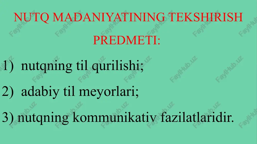 va jism haqidagi izohlar tasdiqlaydi. muqaddas manbada ulug‘ tangri avvalo ruhni, so‘ngra jismni yaratganligi to‘g‘risidagi sharh keltirilgan. har qanday insonning haqiqiy go‘zalligi ruhiyatiga aloqadordir. nutq madaniyati va notiqlik talabalarga inson ruhiyati hamda ta’lim-tarbiya madaniyatiga tegishli bilimlarni berishi bilan boshqa fanlardan farqlanib turadi. nutqshunos (ritor) isokrat qayta ta’kidlaganidek “ritorika – vujudga emas, ruhga aloqador eng muhim masalalarni hal etish bilan shug‘ullanadi”. nutq madaniyati va notiqlik fan sifatida insonning ruhiy takomiliga xizmat qilishi lozim. ritorika ilmining vazifasi ayrim odamni biror fikrga ishontirish emas, balki barcha odamlarni (foydali va to‘g‘ri) fikrga qanday ishontirishning usullari, qoidalarini o‘rgatishdir. shu bois nutq madaniyati va notiqlik barcha (so‘zlovchi va tinglovchi) uchun o‘ta foydali soha hisoblanadi. notiqlik san’ati sarkardalik mahorati bilan barobar darajada ulug‘langan. mashhur notiq sitseron: «tarixda yo yaxshi harbiy sarkarda, yo yaxshi notiq bo‘lish kerak», deb ta’kidlagan. qadimgi grek va rim notiqlari aristotel, demosfen, sitseron, kvintilian kabilar ritorika va notiqlik san’atining o‘ziga xos maktablarini yaratishgan. notiqlik …