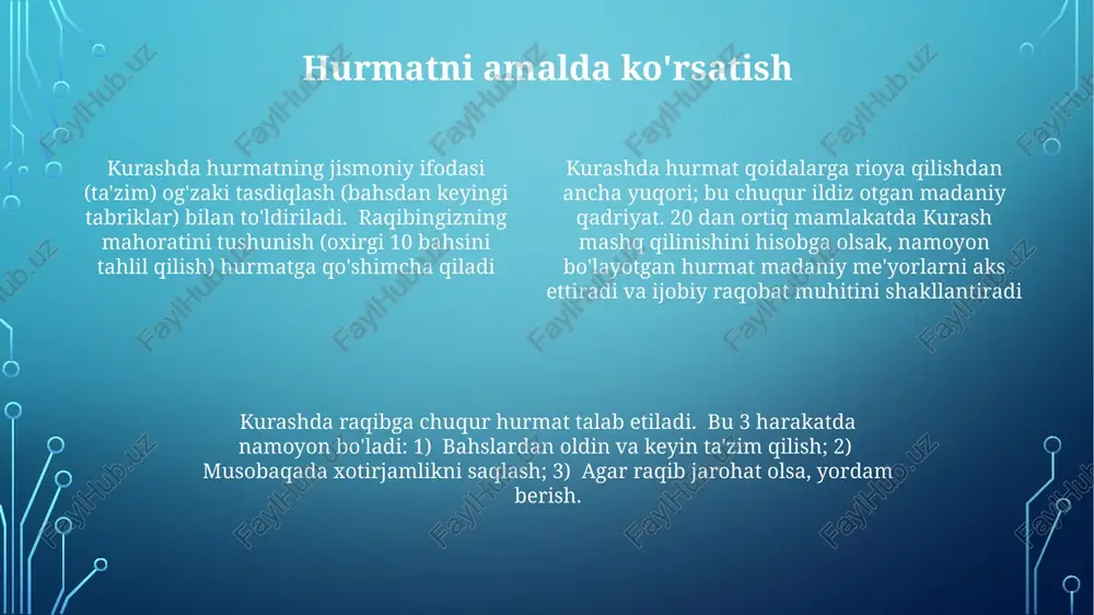 kurashchini raqibiga hurmati xaqida tushuncha - Page 4
