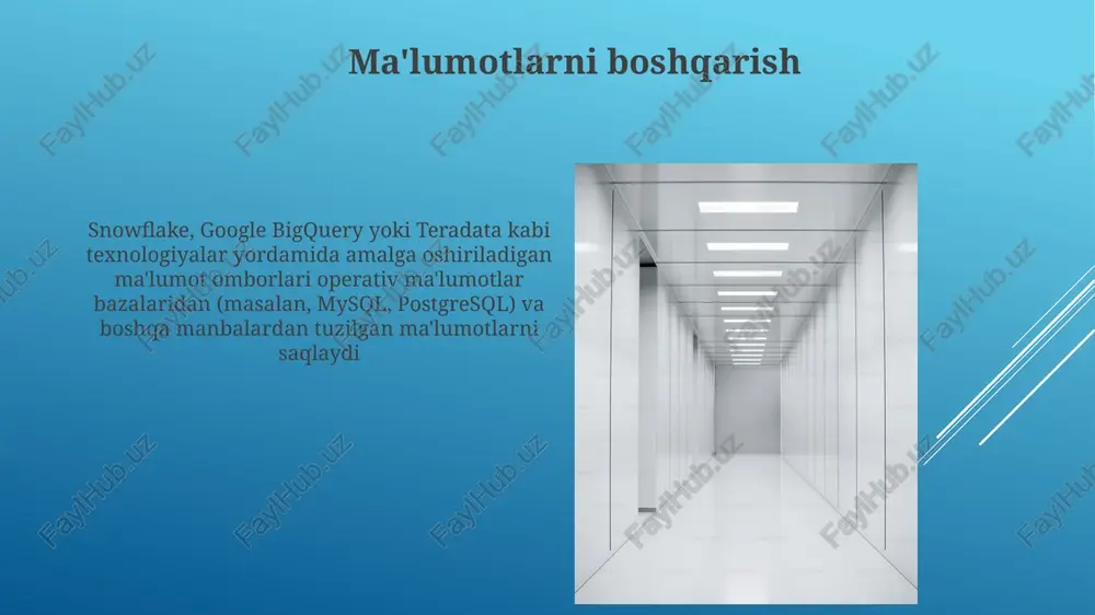 ma'lumotlar ombori boshqaruv tizimlari - Page 4
