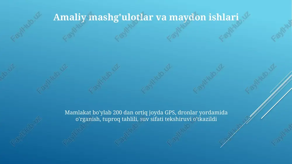 1991-yildan keyin geografiya ta'limi moliyalashuvi oshdi, ammo qishloq va shaharlar orasida notekis taqsimlandi. birinchi o'n yillikda geografiya o'qituvchilarining soni taxminan 15% ga ko'paydi, ammo sifat mamlakatning turli hududlarida (masalan, qizilqum cho'li, tyan-shan tog'lari) ancha farq qildi 1991-yildan keyin o'zbekistonda 12 ta viloyatda 12 milliondan ortiq o'quvchini qamrab olgan keng ko'lamli o'quv dasturlari islohoti amalga oshirildi, zamonaviy pedagogik yondashuvlar va akt integratsiyalashtirildi baholash va baholanish usullari xorazm singari viloyatlardagi imtihon natijalarini tahlil qilish, 2010-2020 yillardagi ma'lumotlar bo'yicha shahar va qishloq hududlaridagi o'quvchilarning natijalarini statistik dasturlar yordamida taqqoslash hamda 10 000 o'qituvchidan olingan o'quv dasturi samaradorligi bo'yicha fikr-mulohazalarni ko'rib chiqish orqali amalga oshirildi miqdor ma'lumotlar tahlili (masalan, 12 universitetda gis dasturi yordamida) va sifatli usullar (masalan, amudaryo daryosi rasmlarini tahlil qilish) 10 ta hududda qo'llanilib, 2 million talabaga ta'sir ko'rsatdi xalqaro hamkorlik va almashinuv dasturlari o'zbekistonning 1991-yildan keyingi geografiya ta'limi rossiya, turkiya va aqsh kabi 20 dan ortiq davlat bilan xalqaro hamkorlikni …