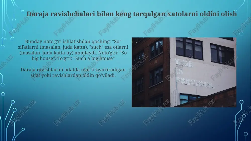 qo'llanish misollari va keng tarqalgan xatolar - Page 4