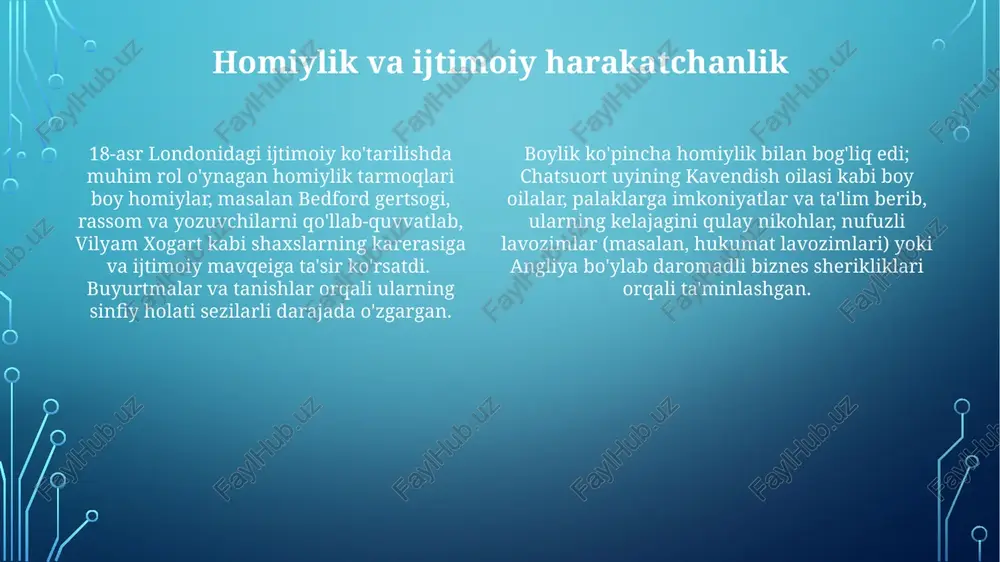 babli sud (masalan, meros sud) tomonidan tayinlanadi homiylik turlicha; u rasmiy vasiylikdan farqli ravishda, ko'pincha huquqiy majburiyatsiz, norasmiy qo'llab-quvvatlashni anglatadi. homiy (masalan, boy xayrixoh) himoya olgan kishiga (masalan, iste'dodli rassomga) huquqiy nazoratsiz moliyaviy yoki ijtimoiy yordam ko'rsatishi mumkin axloqiy jihatlar hokimiyat nomutanosibligi (masalan, boy xayr-ehsonchi parijdagi rassomga ta'siri), potentsial ekspluatatsiya (masalan, nashvilledagi 25 yoshli musiqachining adolatsiz shartnomalari) va resurslarga teng huquqli kirishni ta'minlash (masalan, milan san'at grant dasturida kam vakillik etilgan guruhlarga 50% mablag' ajratish) masalalari haqida axloqiy xavotirlar tug'diradi. vasiylik ma'lumotli rozilikni (germaniyada 95% qobiliyat baholash standarti), sud nazoratini (masalan, nyu-yorkdagi oila sudi tomonidan davriy ko'riklar) va vasiyning manfaatlarini ustuvor qilishni (tokiodagi 72 yoshli uchun mustaqillikni xavfsizlik ehtiyojlari bilan muvozanatlashtirishni) talab qiladi. vasiylik turlari norasmiy vasiylik: ishonchli shaxs (do'st, oila a'zosi) odamning ehtiyojlarida yordam beradigan (masalan, fransiyaning qishloq joylarida transport, hamrohlik, to'lovlarni to'lashda yordam) kamroq rasmiy kelishuv tarixiy kontekstda homiylik 17-asr fransiyasida, xiv lyudovik davrida, sanʼat nazoratini markazlashtirgan qirollik …