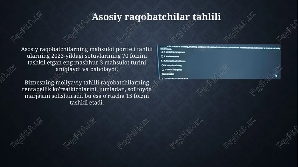 bozordagi raqobat muhitini tahlil qilish - Page 4