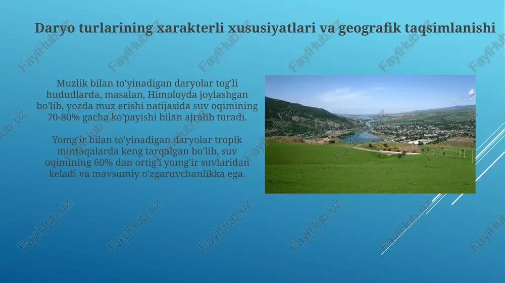 daryolarning to'yinish manbalari bo'yicha - Page 4