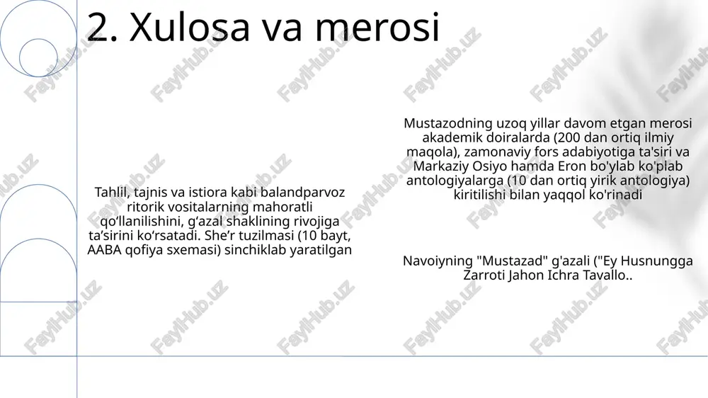 "ey husnungga zarroti jahon ichra tavallo.." mustazodini tahlili - Page 4