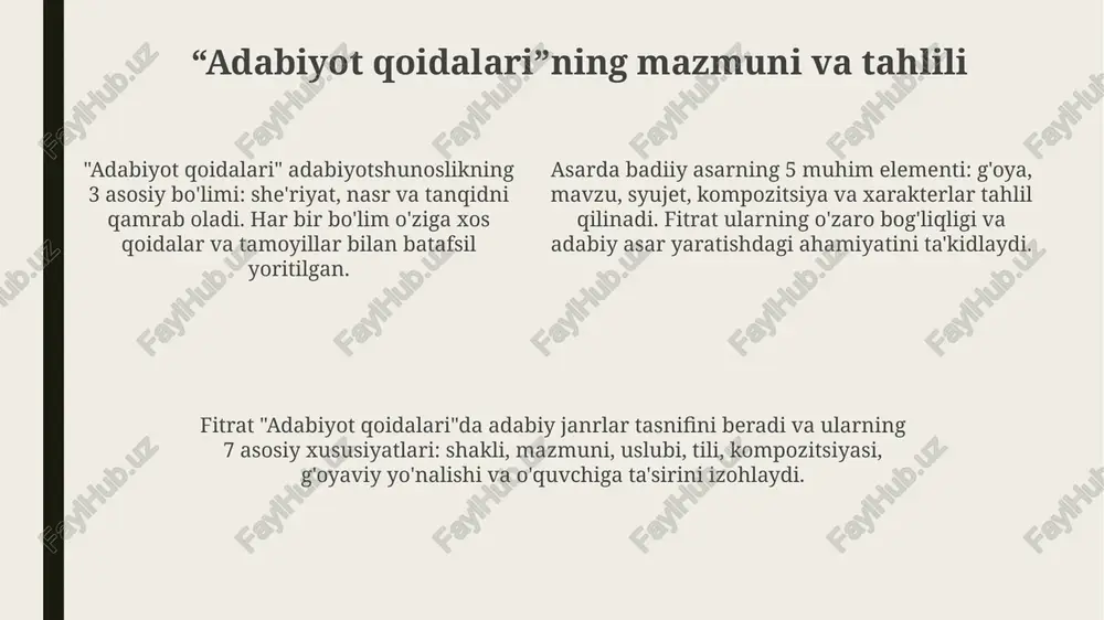 fitratning "adabiyotqoidalari", "aruzhaqida" asarlarinioʻrganish - Page 4