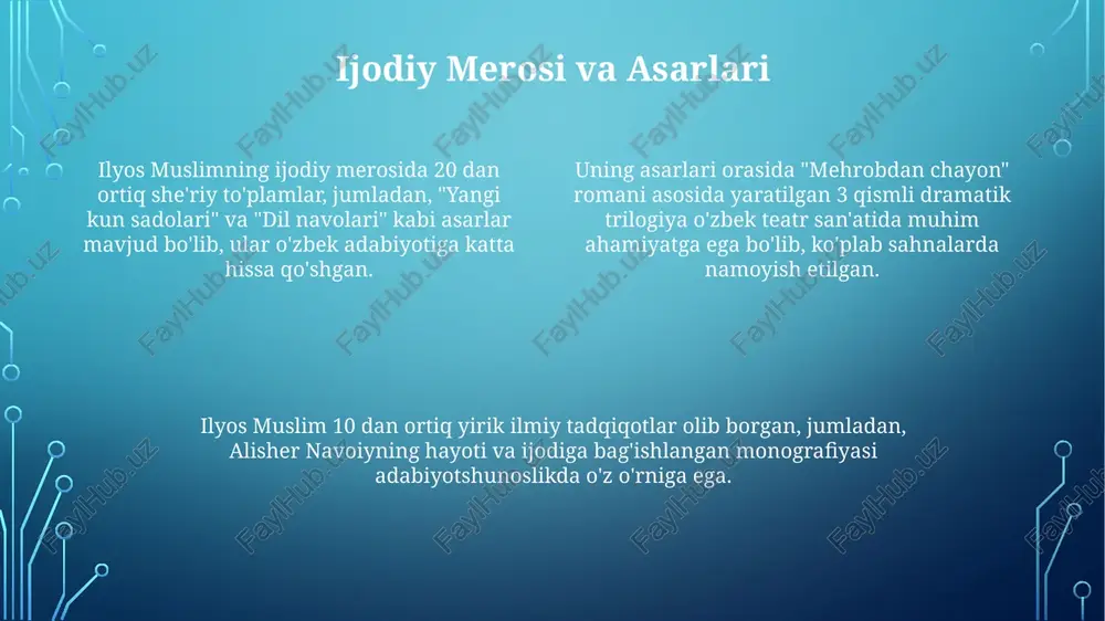 ilyos muslim hayoti va faoliyati - Page 4