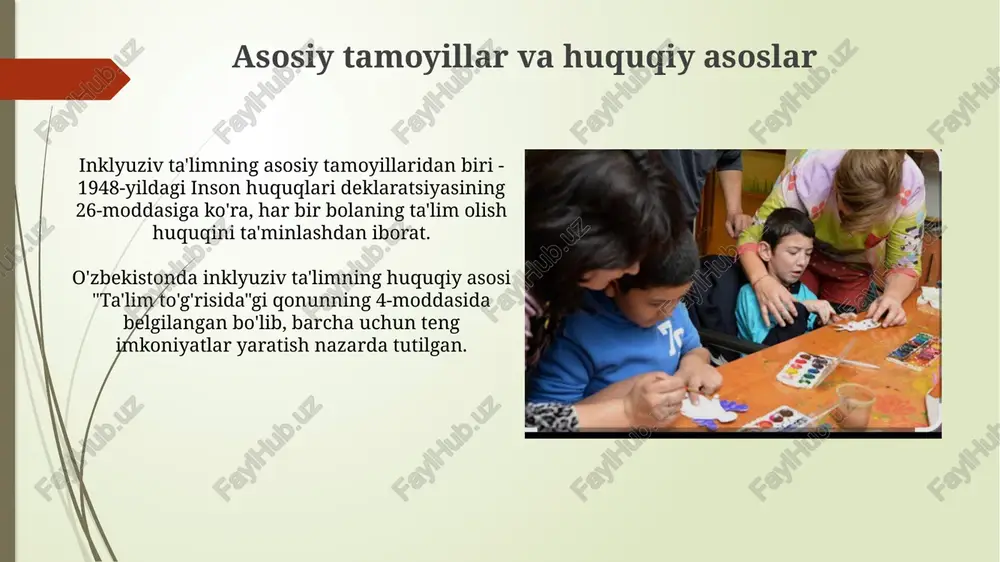 inkuliziv taʼlim modeli: tahlili va xususiyatlari - Page 4
