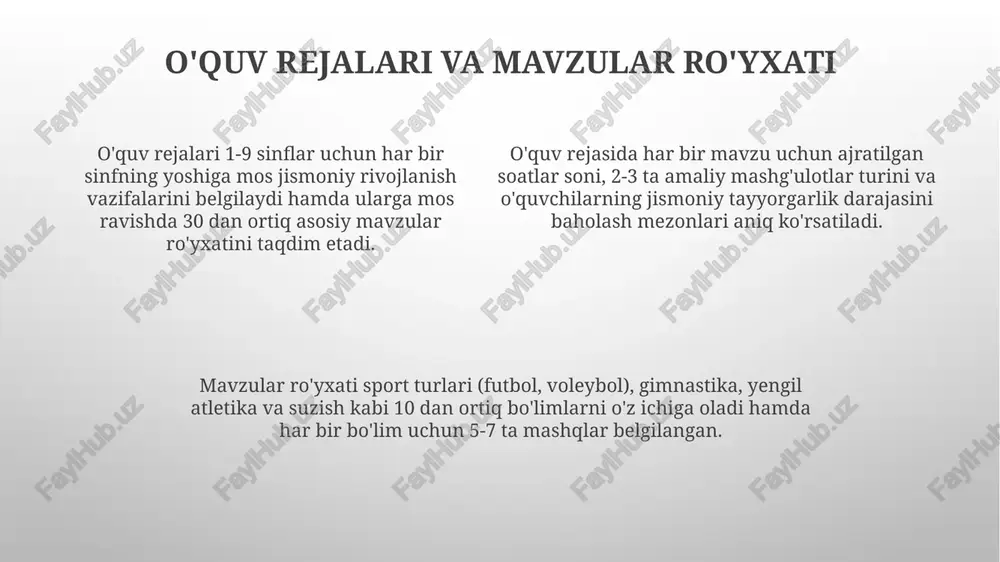 jismoniy tarbiya bòyicha maktab dasturi - Page 4