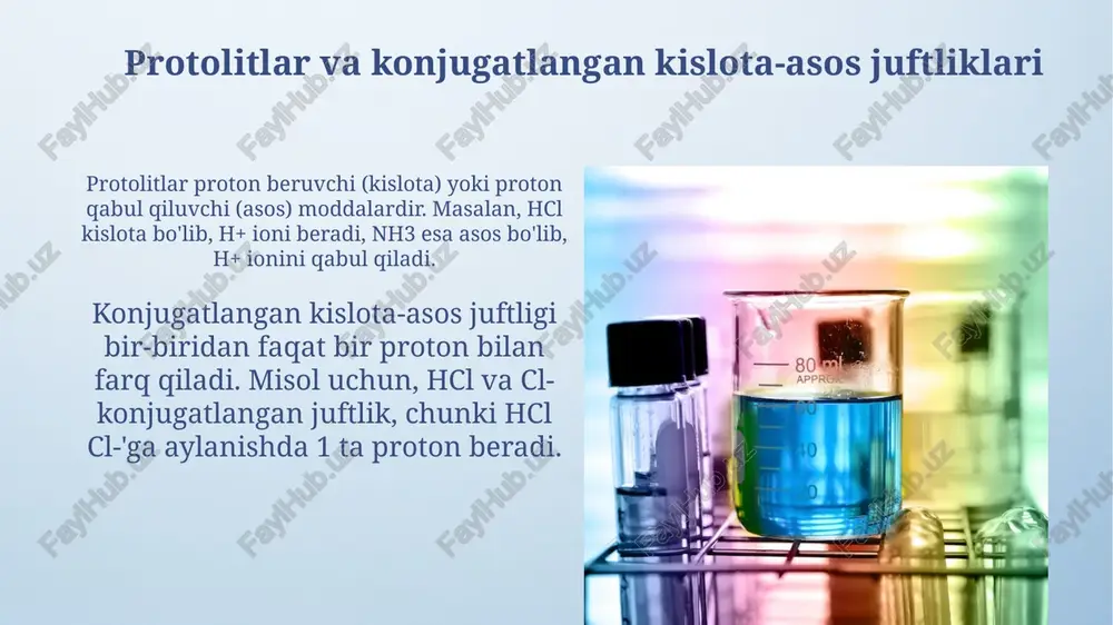 kislota va asoslarning protolitik nazariyasi - Page 4