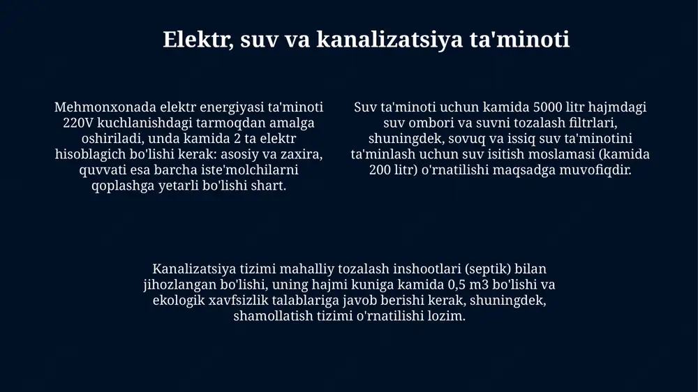 mehmonxona tashkil etishda infratuzilma - Page 4