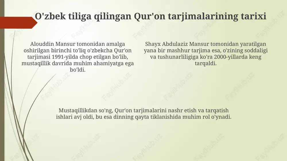 mustaqillik yillarida qur'on tarjimalari - Page 4