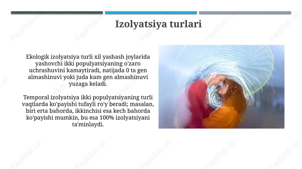 gen oqimi va driftini tushunish kerak. xulosa genetik drift va gen oqimi kabi jarayonlar 100 yildan ortiq vaqt davomida populyatsiyalarning genetik xilma-xilligiga tasir ko'rsatadi, bu esa moslashuvchanlik darajasini o'zgartiradi. sun'iy tanlanish 1000 yillar davomida qishloq xo'jaligida hosildorlikni oshirishga yordam berdi, ammo bu genetik xilma-xillikni kamaytirishi mumkin, bu esa kasalliklarga chidamlilikni pasaytiradi. e'tiboringiz uchun rahmat slide 1 slide 2 slide 3 slide 4 slide 5 slide 6 slide 7 slide 8 slide 9 slide 10 slide 11 slide 12 slide 13 slide 14 slide 15 slide 16 slide 17 slide 18