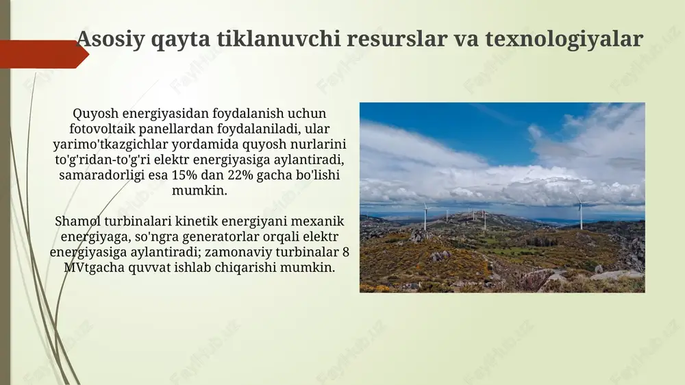 qayta tiklanuvchi energiya manbalari - Page 4