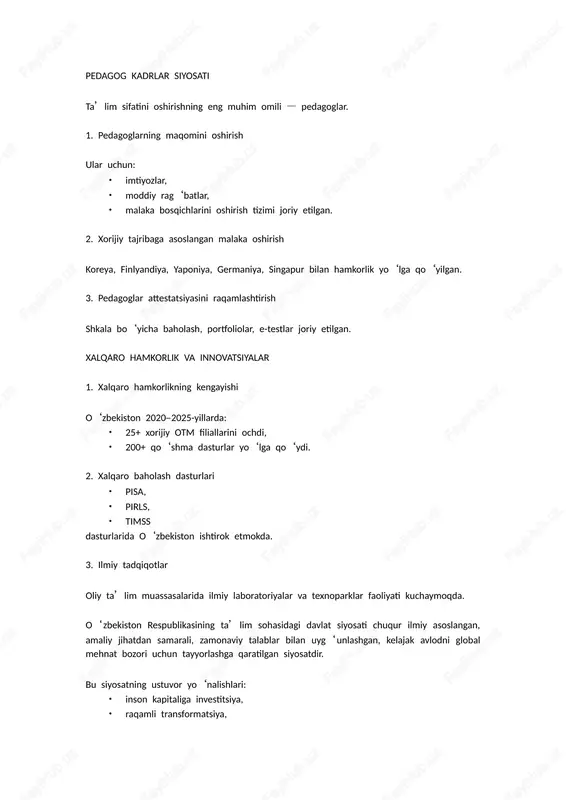 ta’lim sohasidagi davlat siyosati - Page 4