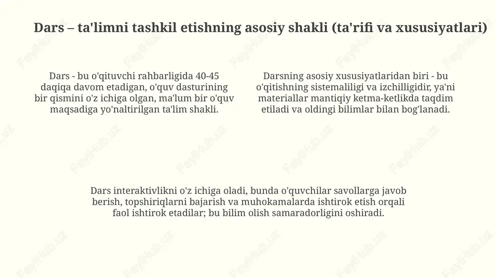 ta'limni tashkil etish turlari va shakllari - Page 4