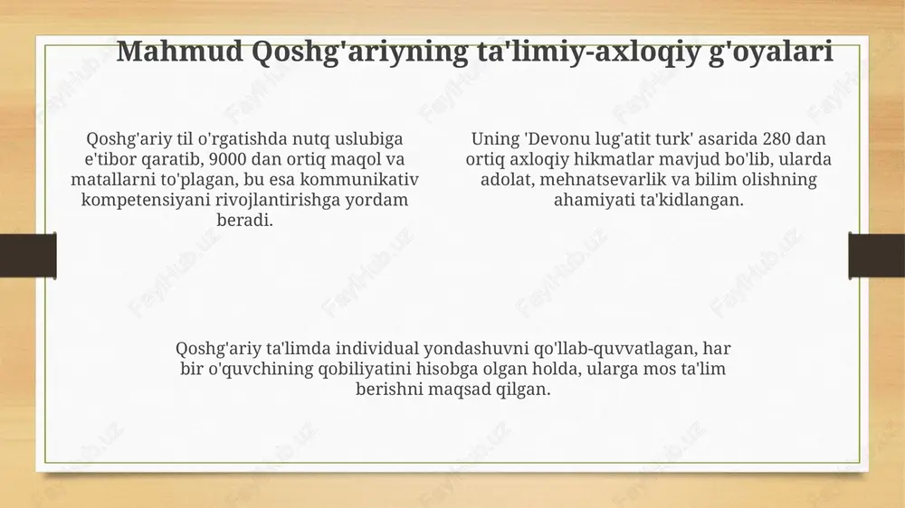 mahmud qoshĝariyning pedagogik qarashlari - Page 4