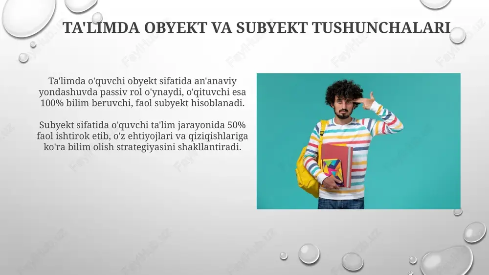 pedagogikada o‘quvchining ta'lim jarayonidagi roli va pozitsiyasi - Page 4
