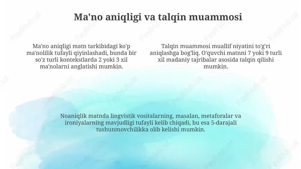 matnni kognitiv-semantik tadqiq etish muammolari - Page 4