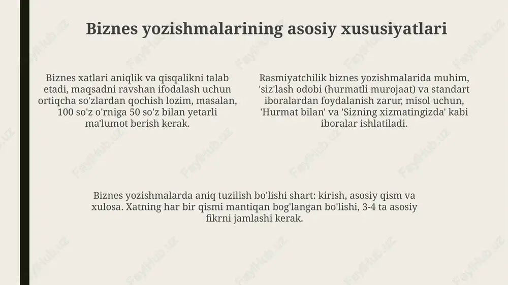 biznes yozishmalarida til va uslubning ahamiyati - Page 4