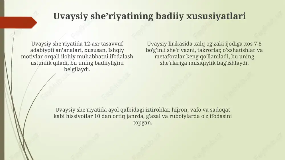 uvaysiy lirikasining gʻoyaviy asoslari - Page 4