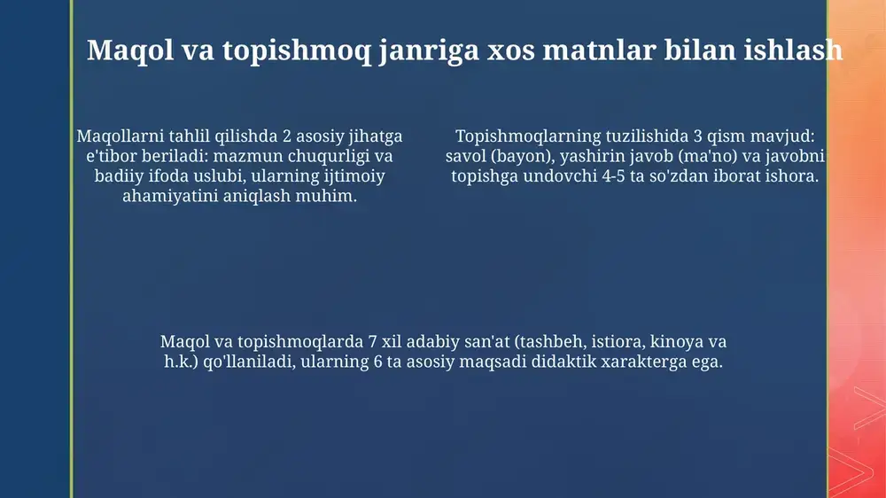 lirik janrga xos matnlar ustida ishlash - Page 4