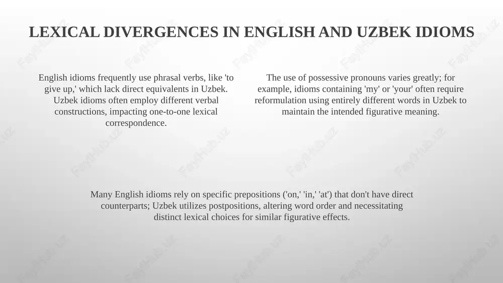 lexical and semantic differences between english and uzbek idioms - Page 4