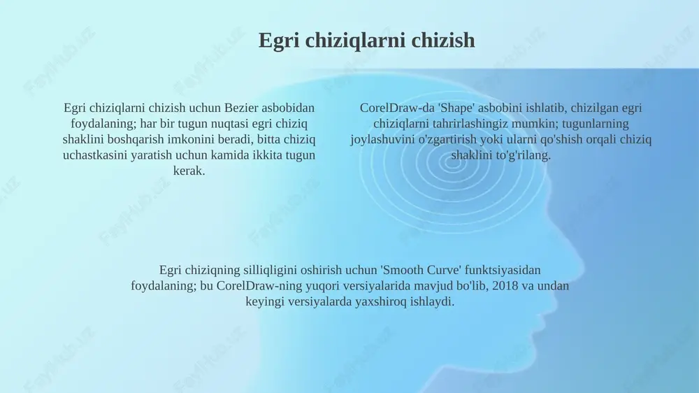 corel draw dasturida toʻgʻri va egri chiziqlar chizish - Page 4