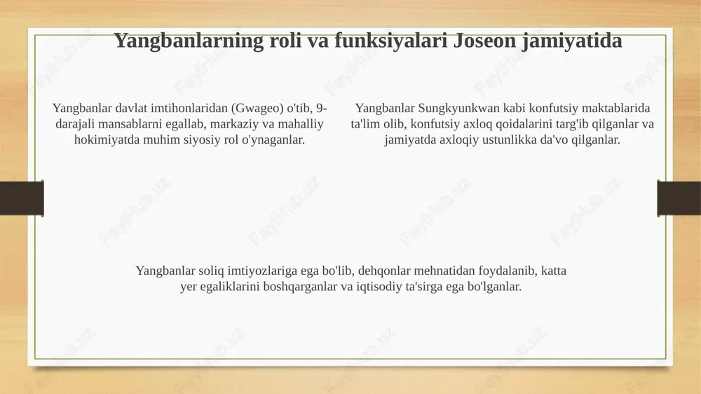 joseon davrida bilimdonlar (yangban) sinfi - Page 4