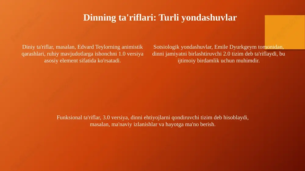 dinning mohiyati va unga berilgan taʼriflari - Page 4